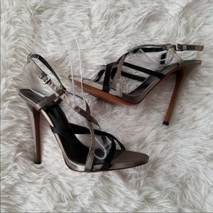 Halston Heritage Strappy Heels 8, Made in Italy
